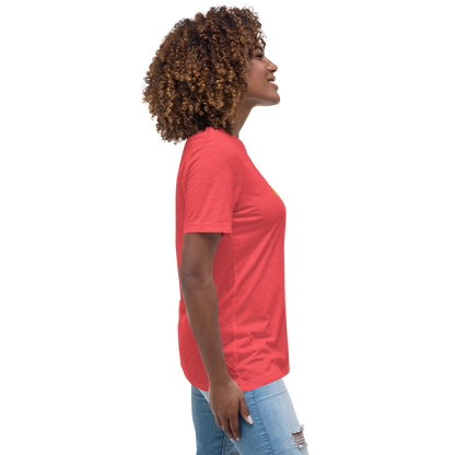Gold Stripe Africa Tee for Women