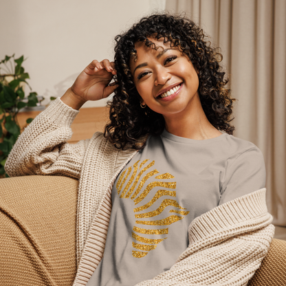Gold Stripe Africa Tee for Women