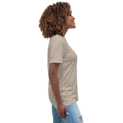 Gold Stripe Africa Tee for Women