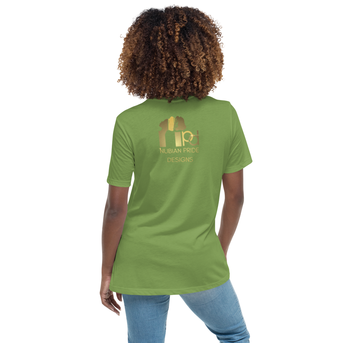Gold Stripe Africa Tee for Women