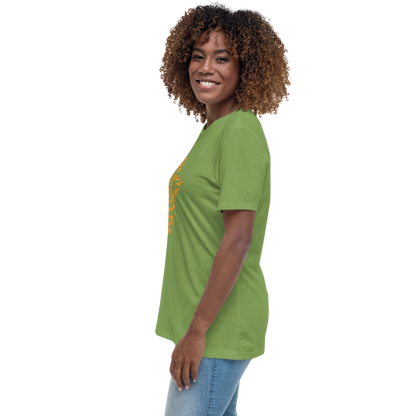 Gold Stripe Africa Tee for Women