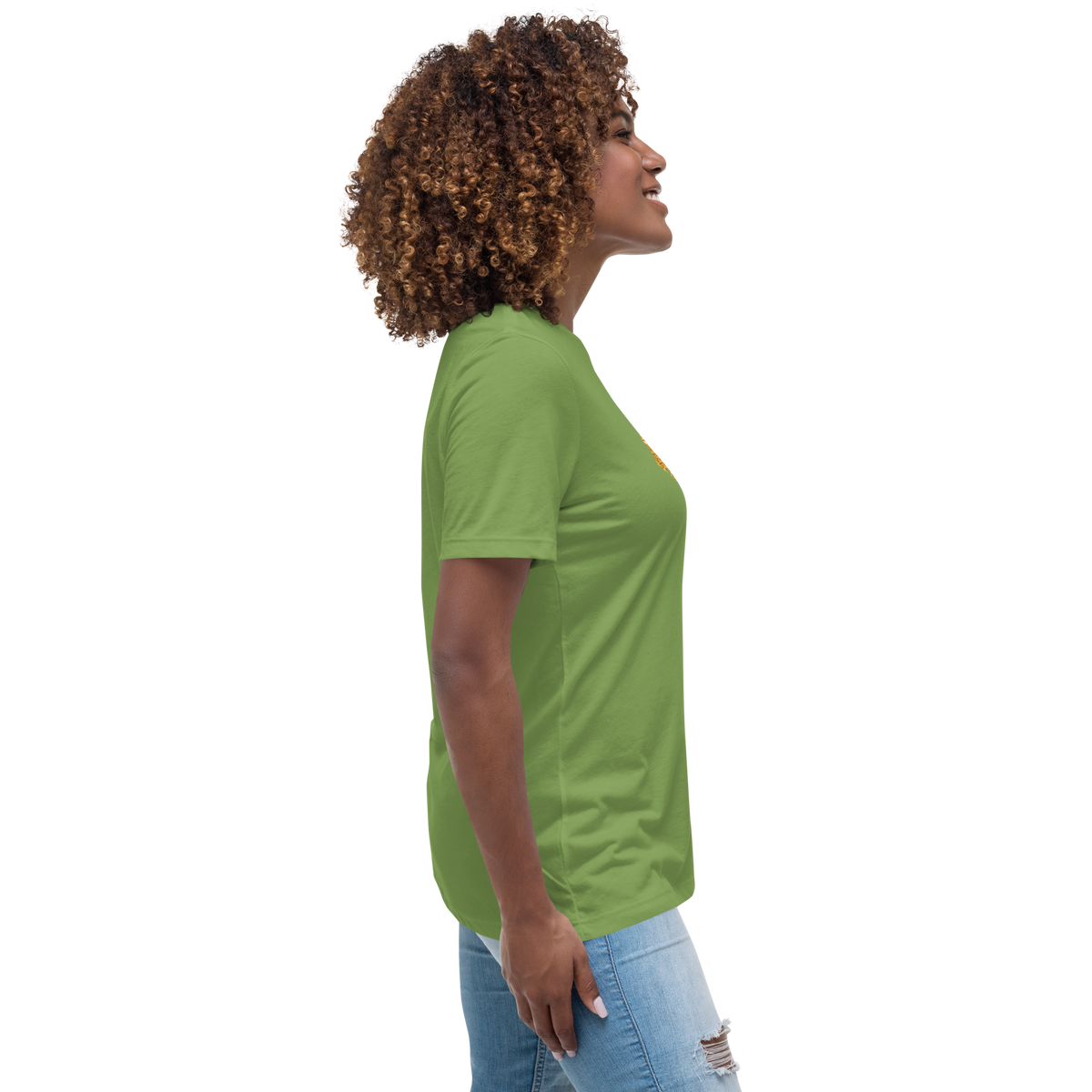 Gold Stripe Africa Tee for Women