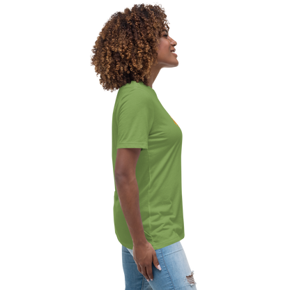 Gold Stripe Africa Tee for Women