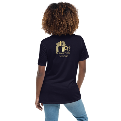 Gold Stripe Africa Tee for Women