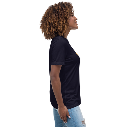 Gold Stripe Africa Tee for Women