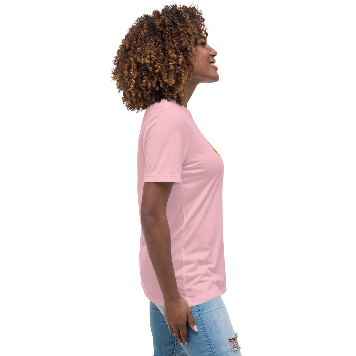 Gold Stripe Africa Tee for Women