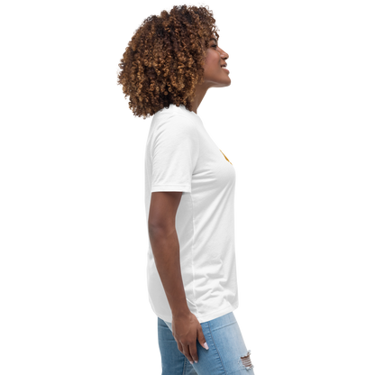 Gold Stripe Africa Tee for Women