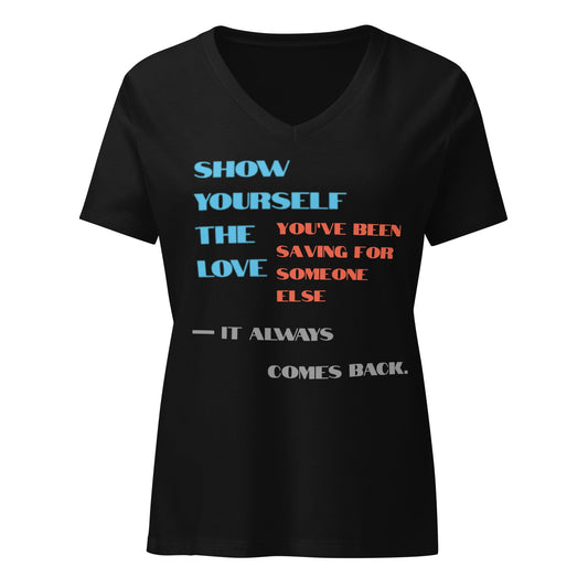 Love Yourself First Women’s V-Neck Tee