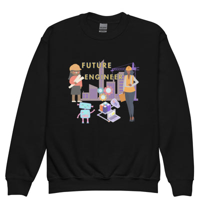 Youth Future Engineer Crewneck Sweater for Girls