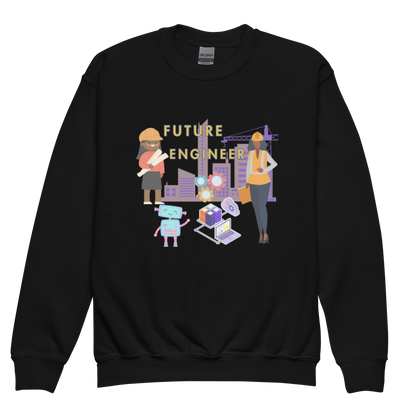 Youth Future Engineer Crewneck Sweater for Girls