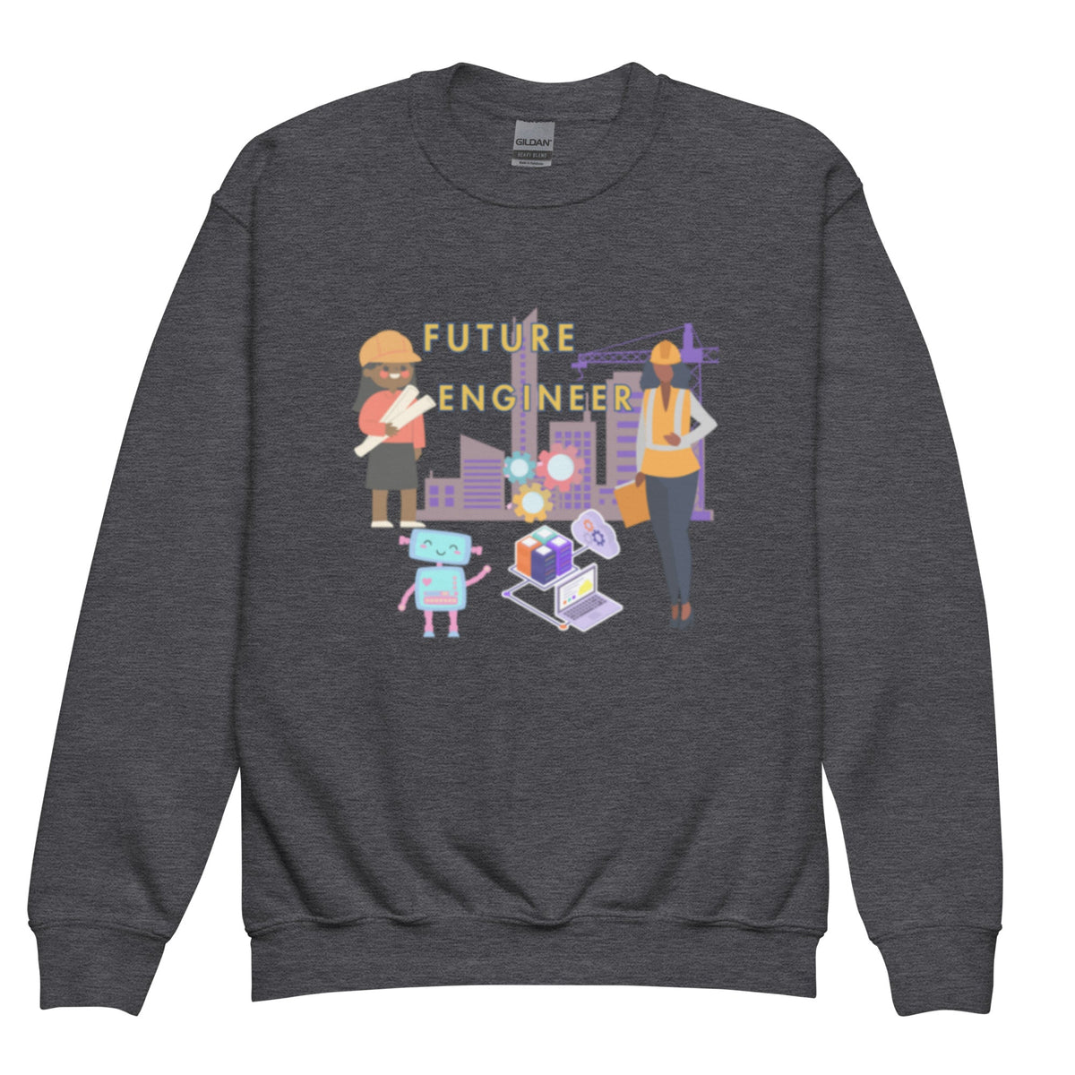 Youth Future Engineer Crewneck Sweater for Girls