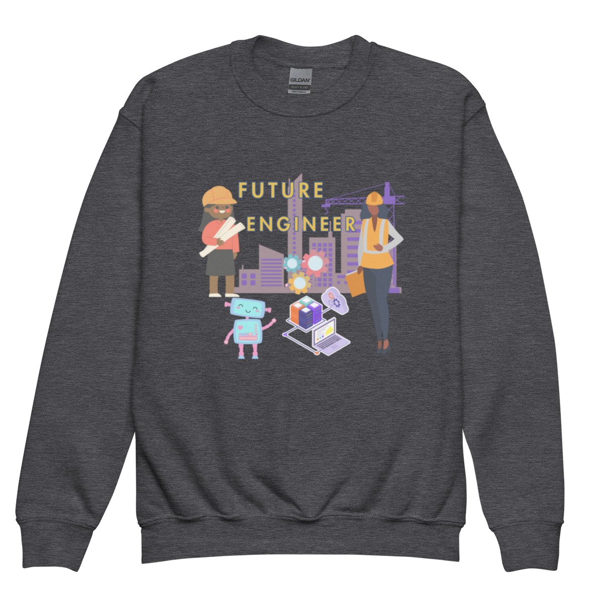 Youth Future Engineer Crewneck Sweater for Girls