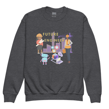 Youth Future Engineer Crewneck Sweater for Girls
