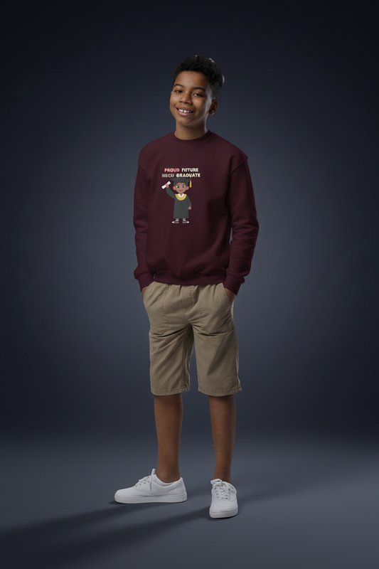 Youth Future HBCU Graduate Crewneck Sweater for Boys