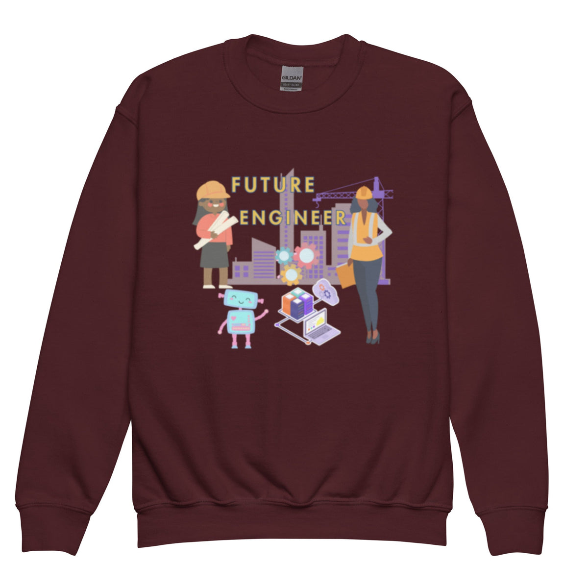 Youth Future Engineer Crewneck Sweater for Girls