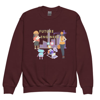 Youth Future Engineer Crewneck Sweater for Girls