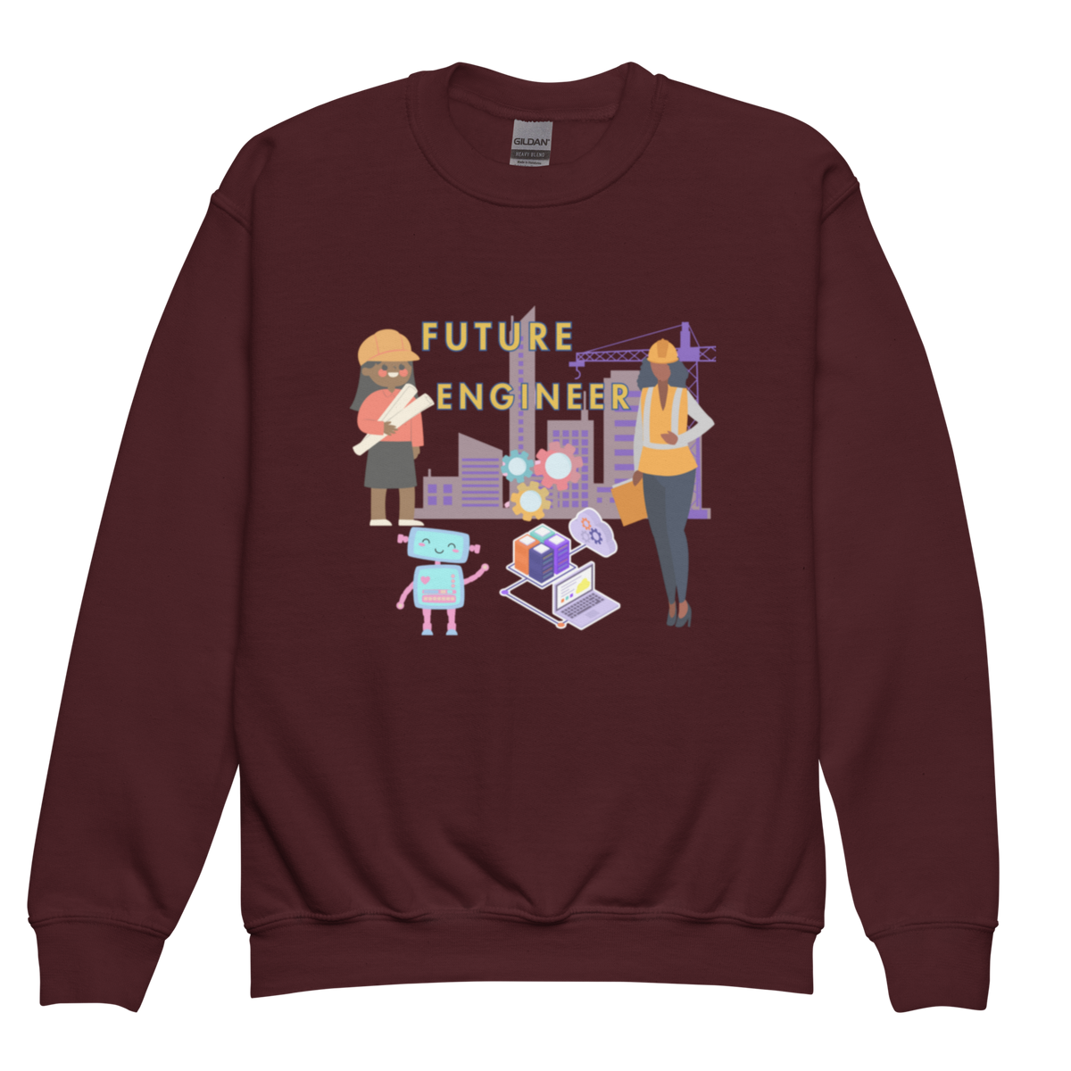Youth Future Engineer Crewneck Sweater for Girls