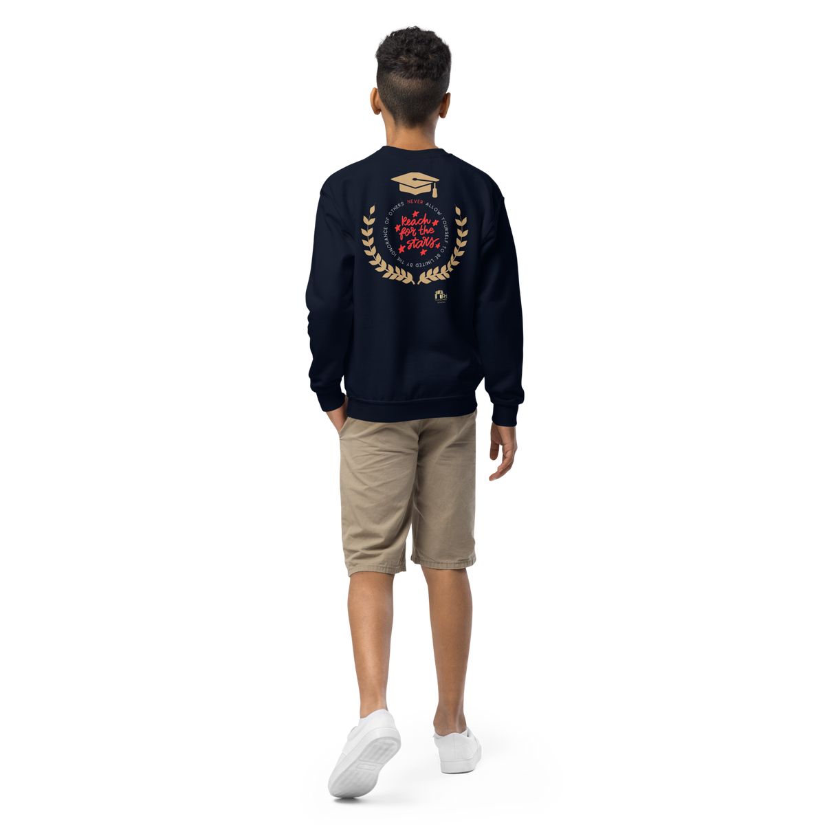 Education Is Key Crewneck Sweater for Boys