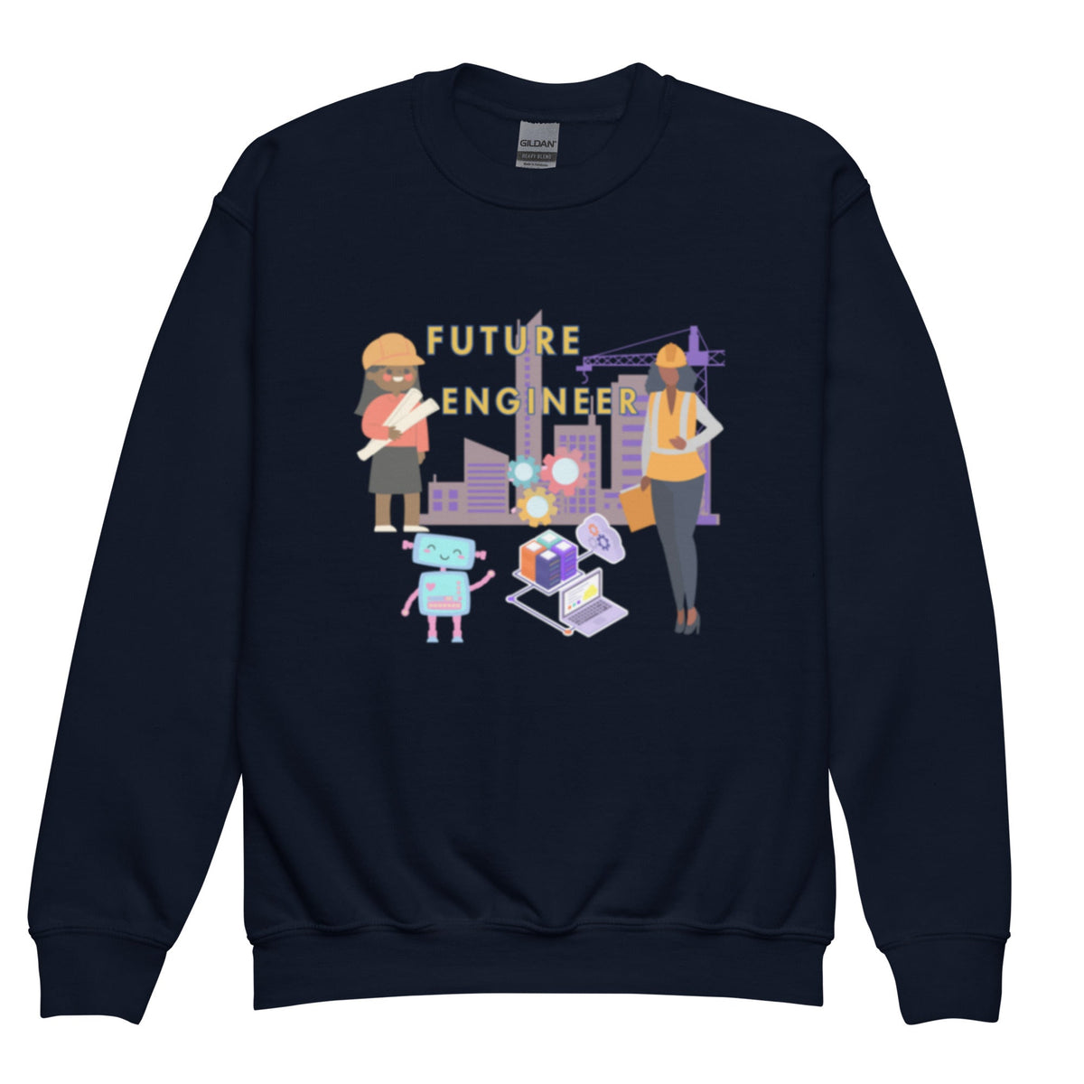 Youth Future Engineer Crewneck Sweater for Girls