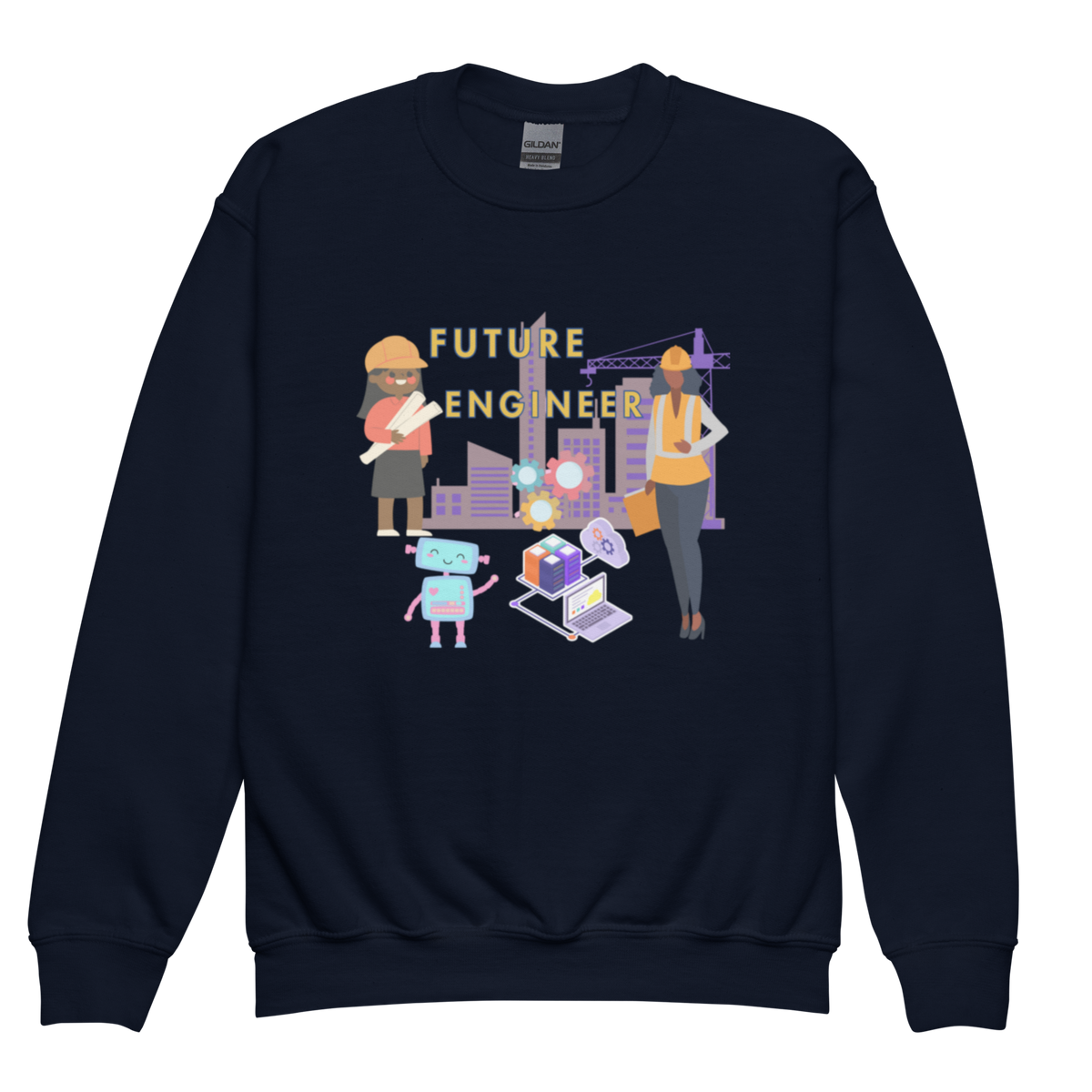 Youth Future Engineer Crewneck Sweater for Girls