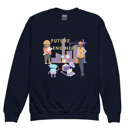 Youth Future Engineer Crewneck Sweater for Girls