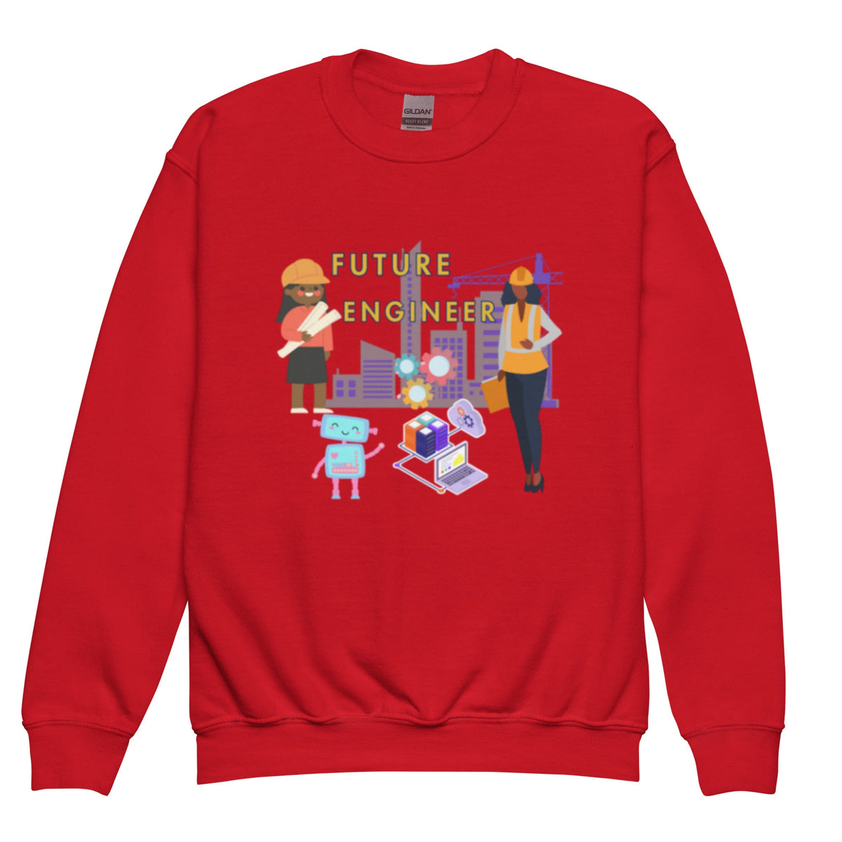 Youth Future Engineer Crewneck Sweater for Girls