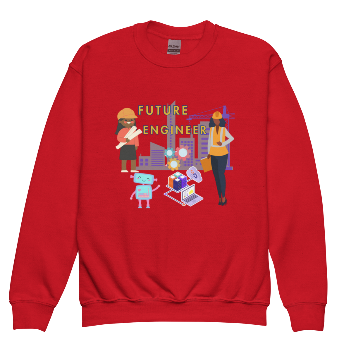 Youth Future Engineer Crewneck Sweater for Girls