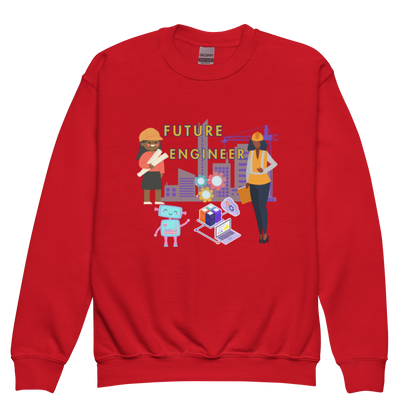 Youth Future Engineer Crewneck Sweater for Girls