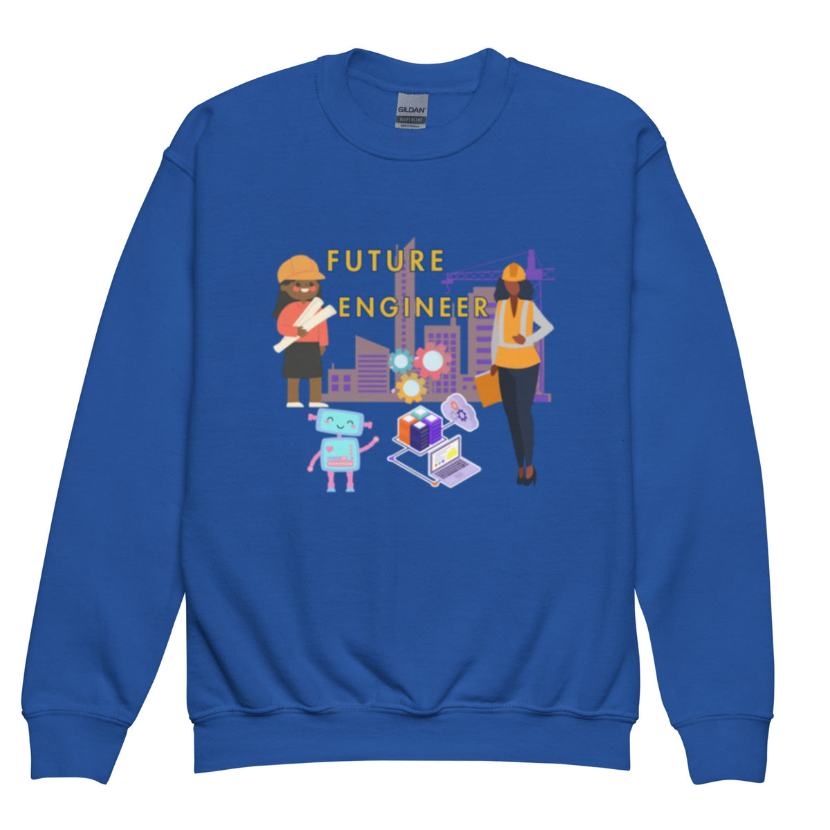Youth Future Engineer Crewneck Sweater for Girls