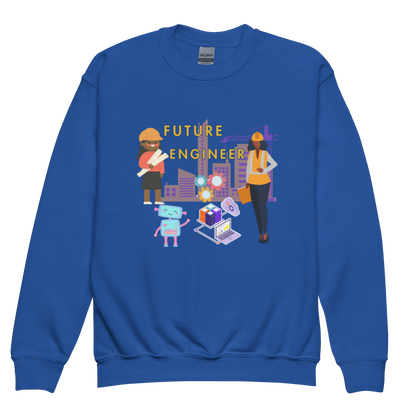 Youth Future Engineer Crewneck Sweater for Girls