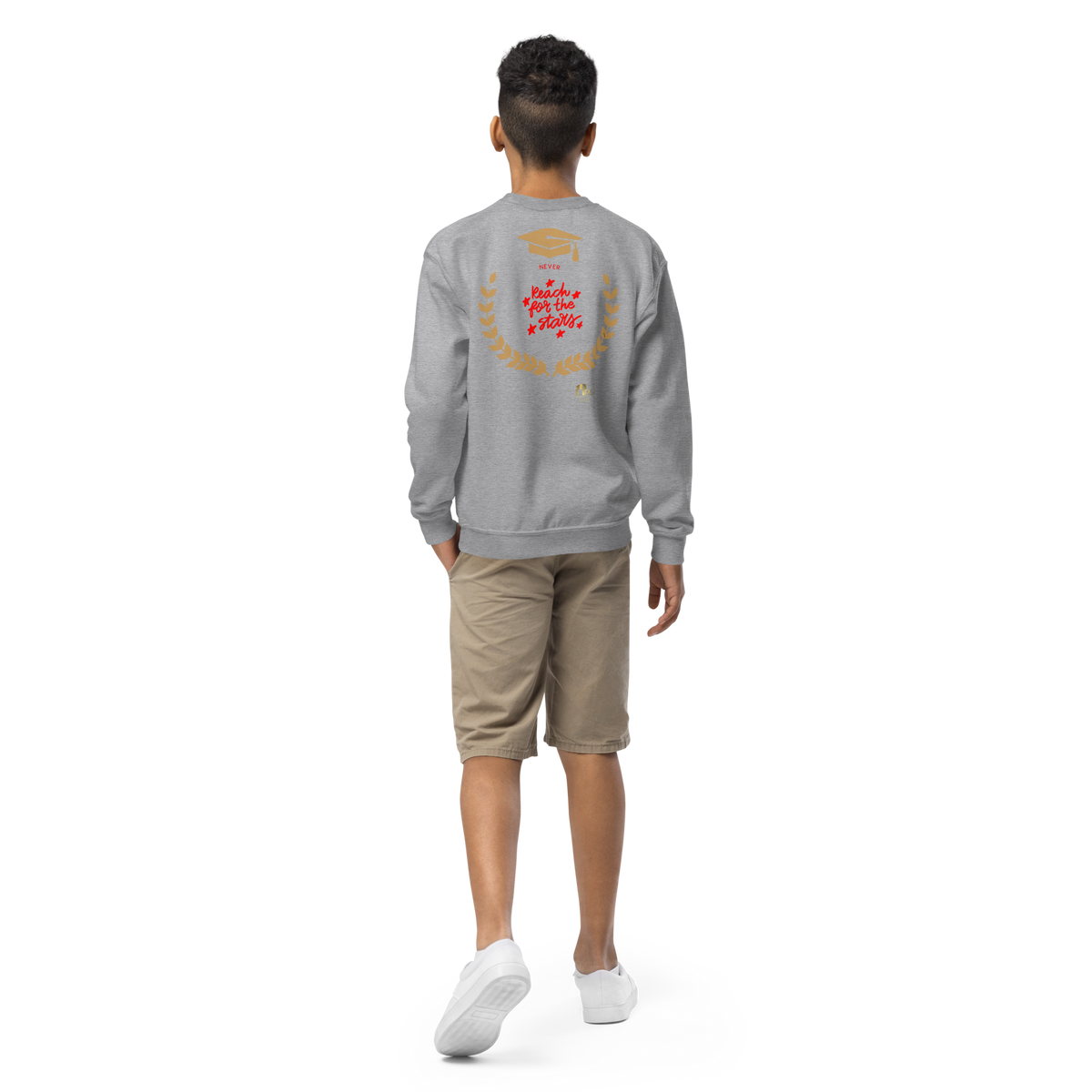 Education Is Key Crewneck Sweater for Boys