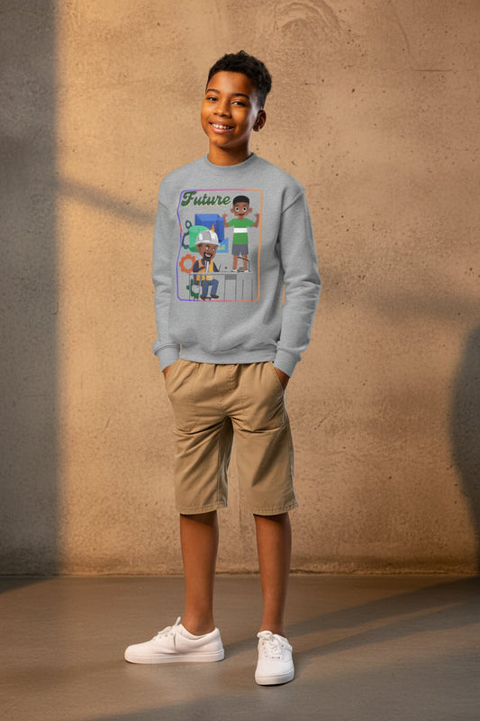 Youth Future Engineer Crewneck Sweater for Boys