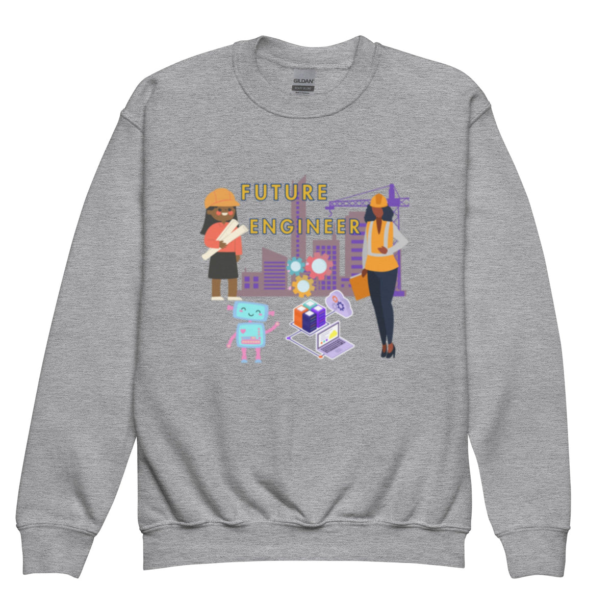 Youth Future Engineer Crewneck Sweater for Girls