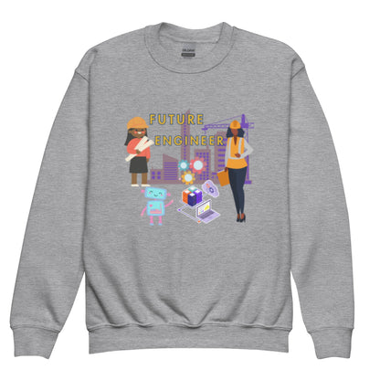 Youth Future Engineer Crewneck Sweater for Girls