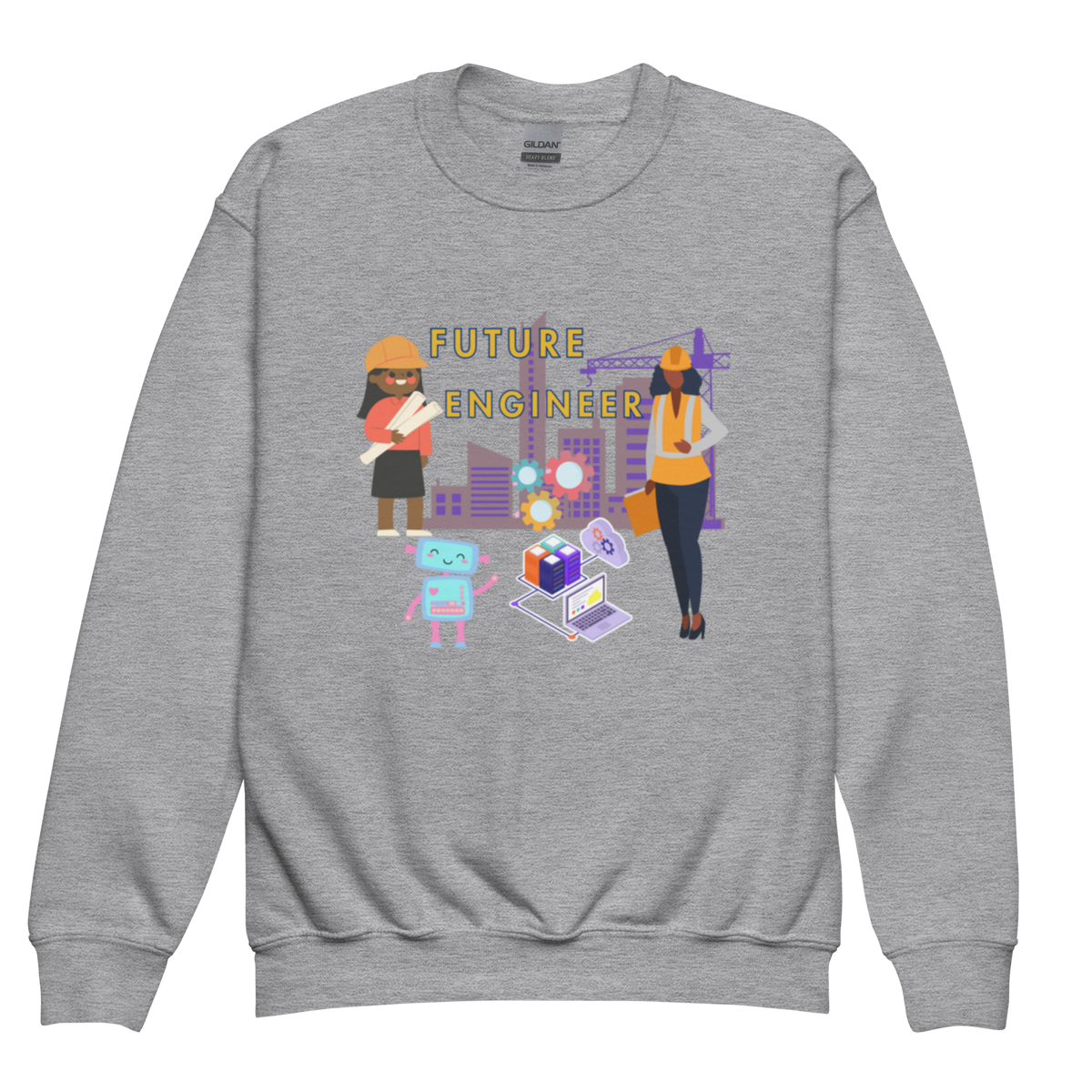 Youth Future Engineer Crewneck Sweater for Girls