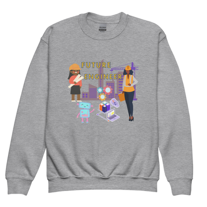 Youth Future Engineer Crewneck Sweater for Girls