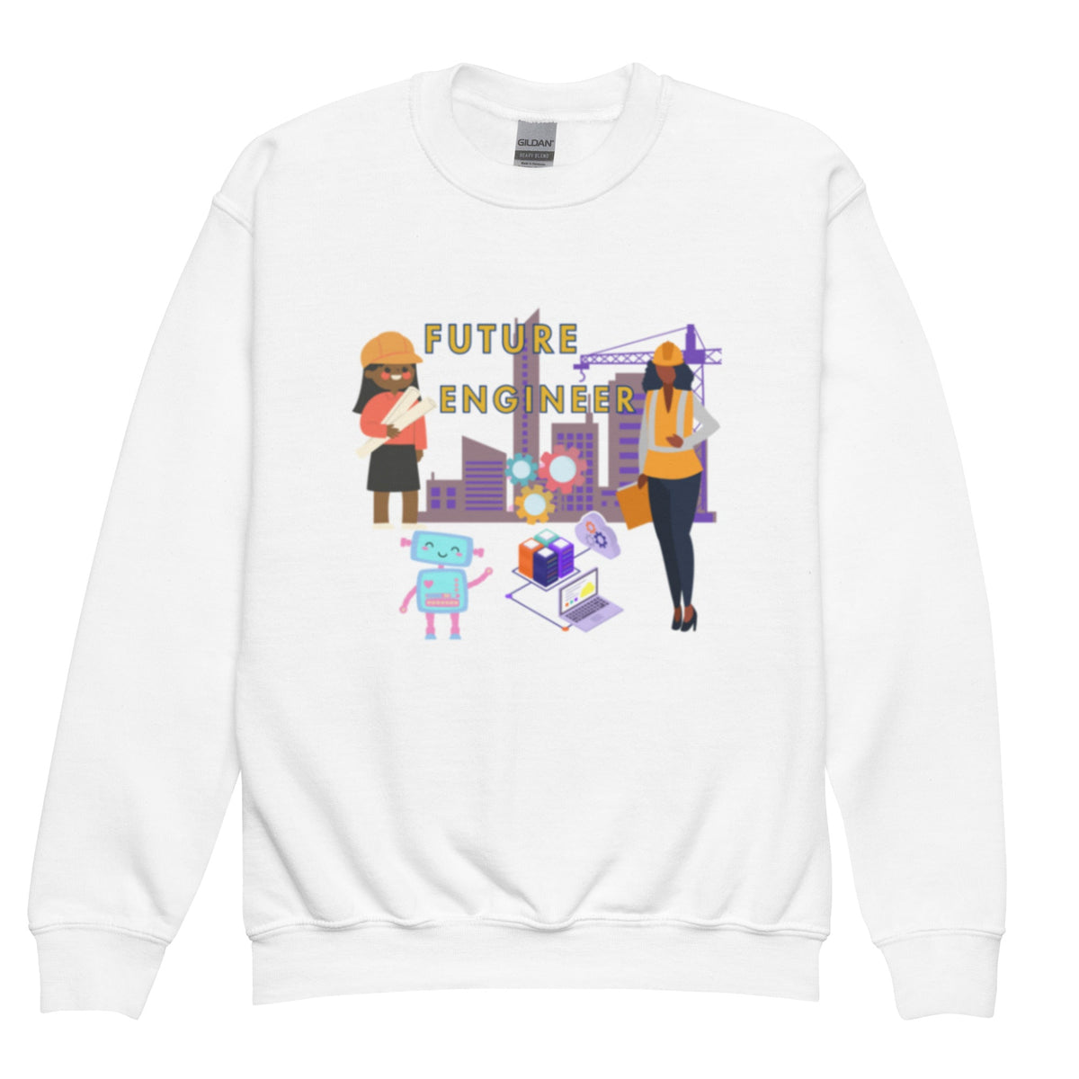 Youth Future Engineer Crewneck Sweater for Girls