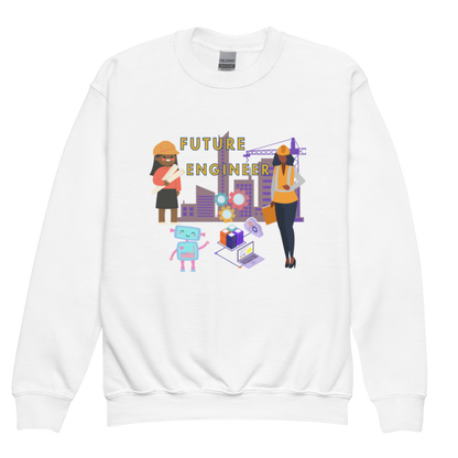 Youth Future Engineer Crewneck Sweater for Girls